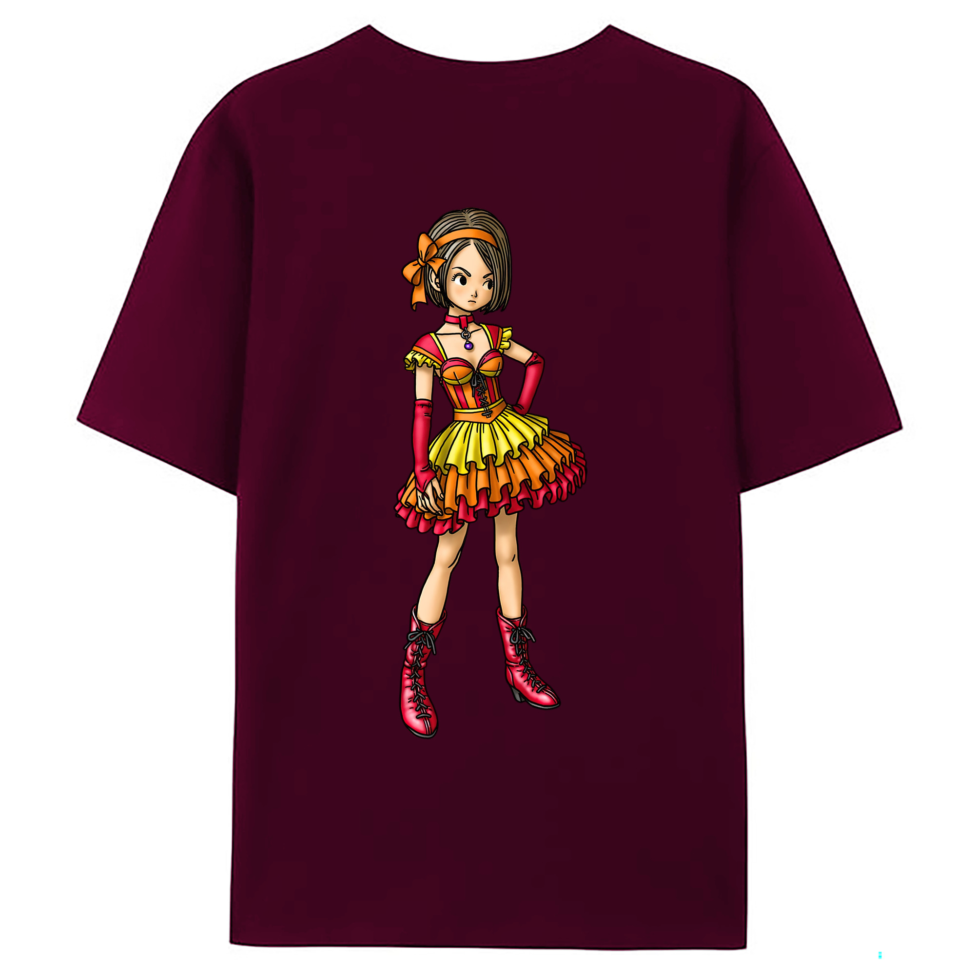 （画像用） ドラゴンクエスト Doragon Kuesuto Dragon Quest レディース半袖Tシャツ(バックプリント)